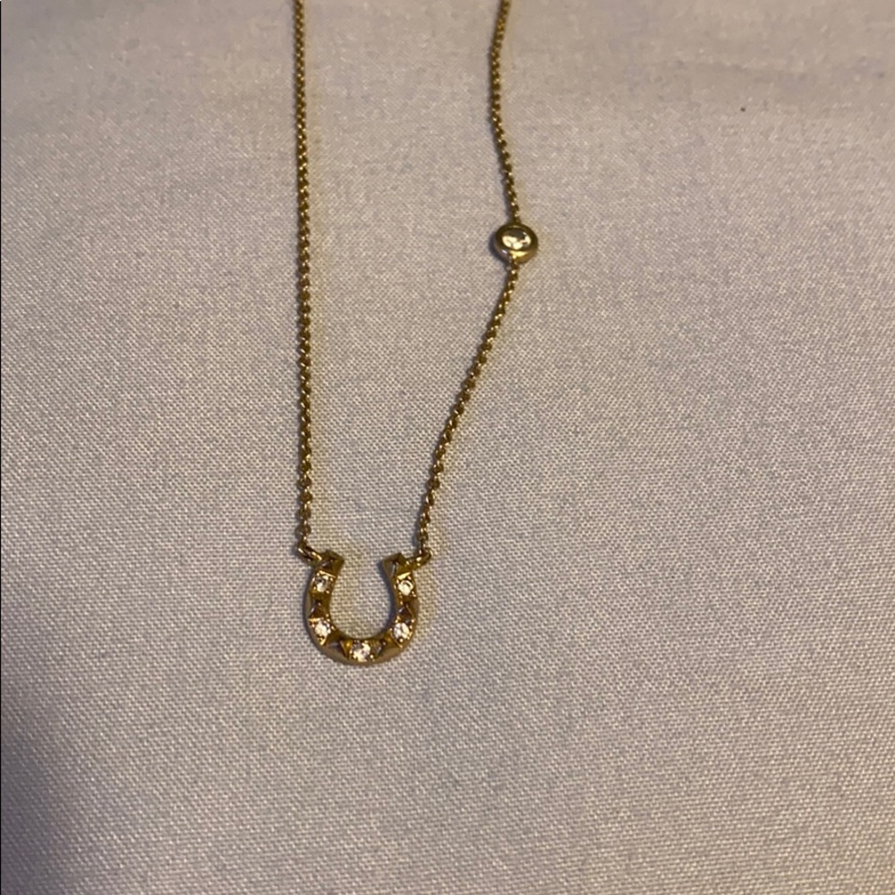 Never worn short necklace horseshoe